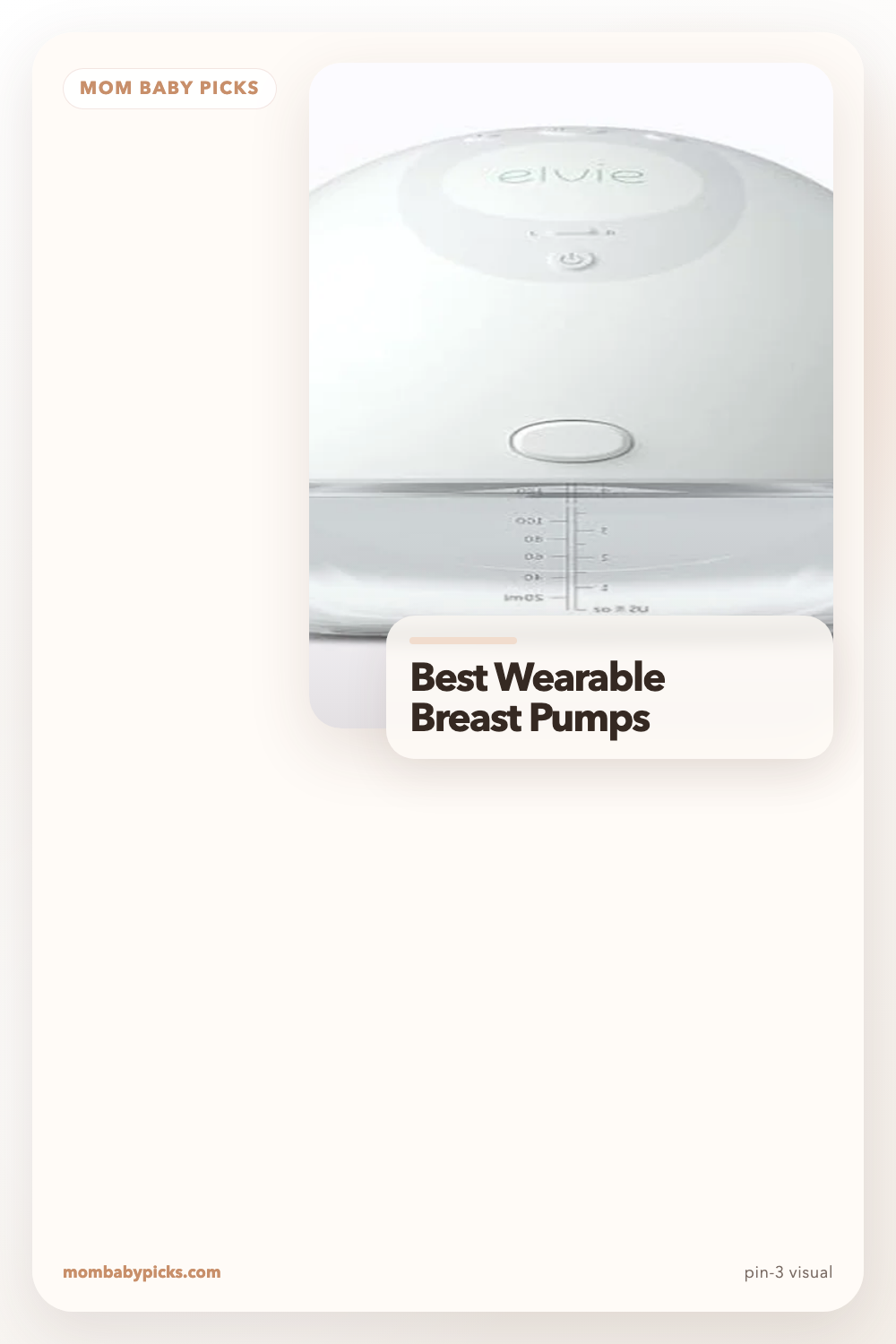 Pinterest preview for a third wearable breast pump pin concept
